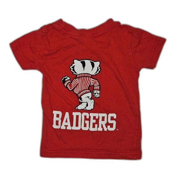 Red Wisconsin Badgers Baby T-Shirt, Size 6 Months - Picture 2 of 3